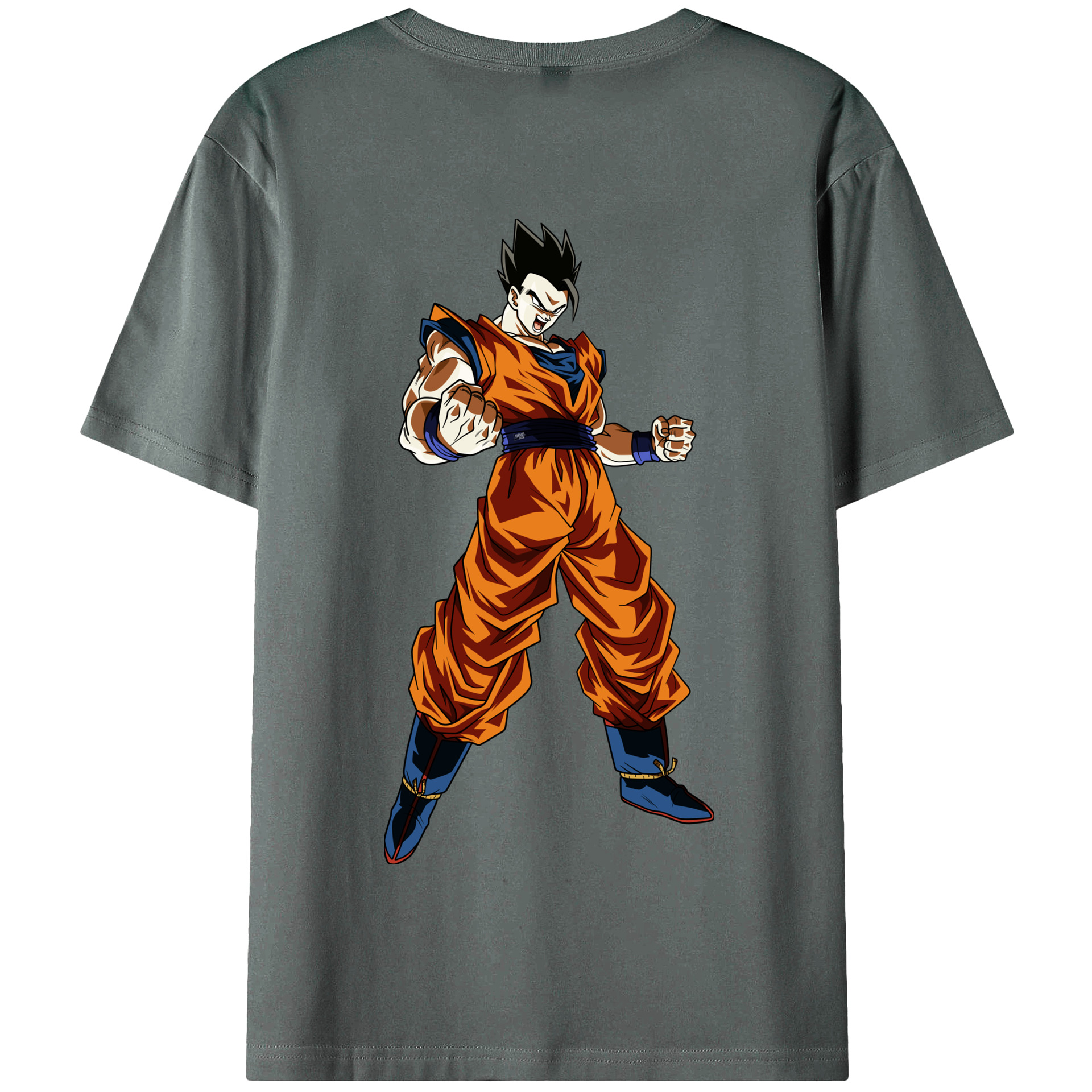 （画像用） ドラゴンボール 孫 悟飯（そんごはん）DRAGON BALL Son Gohan 綿100％半袖Tシャツ（背面プリント）